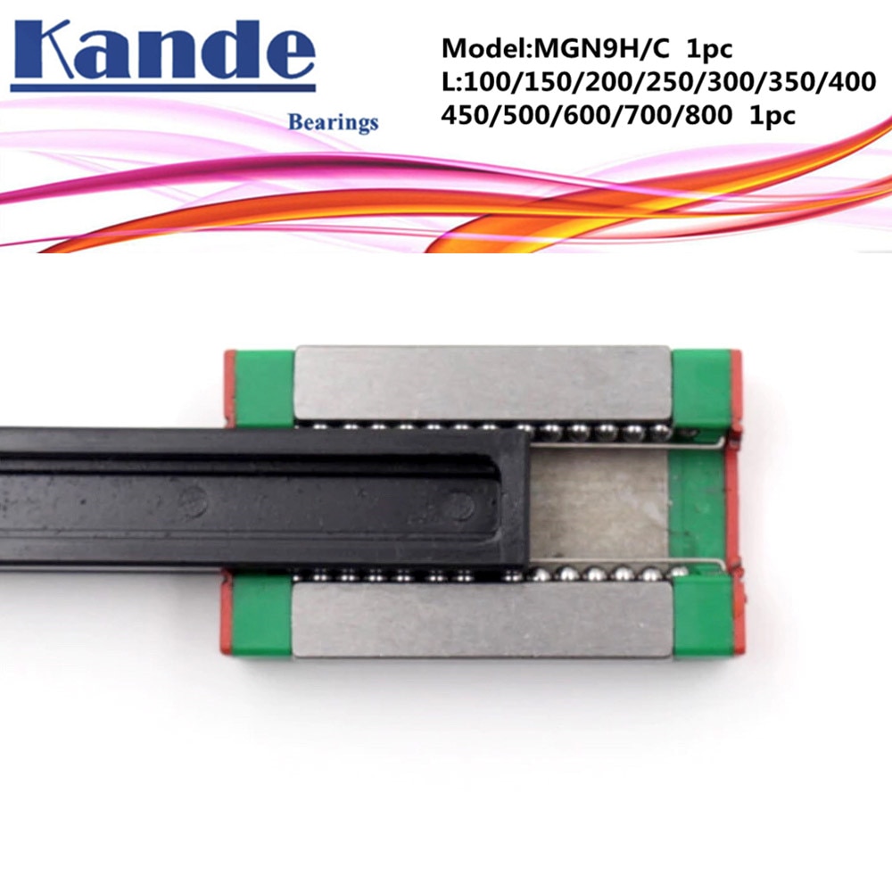 Miniatur linear schiene 9mm MGN9 L 700 800 mm MGN9C lineare Block wagen oder MGN9H schmale wagen linear führen