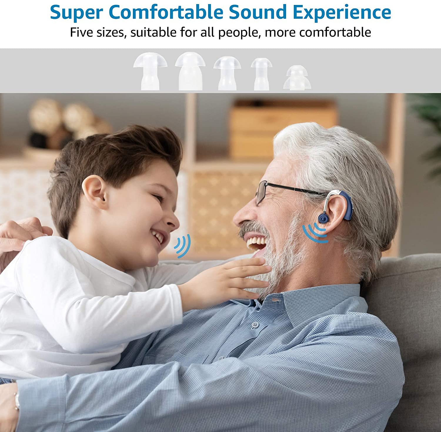 Appareil auditif VIP Bluetooth, Mini haut-parleur pour personnes âgées, amplificateur de son réglable, pour télévision, jeu, appel