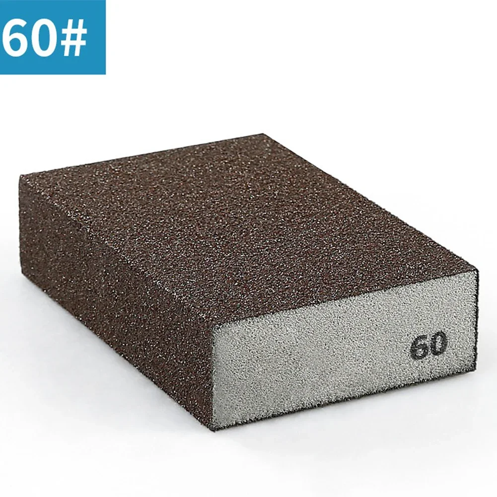 Sanding Sponge Blocks Grit 60 80 100 120 180 240 320 Wall Grinding Sponge Sand Block Sandpaper Model Paint Polished Sand Brick: Brown / 2pcs