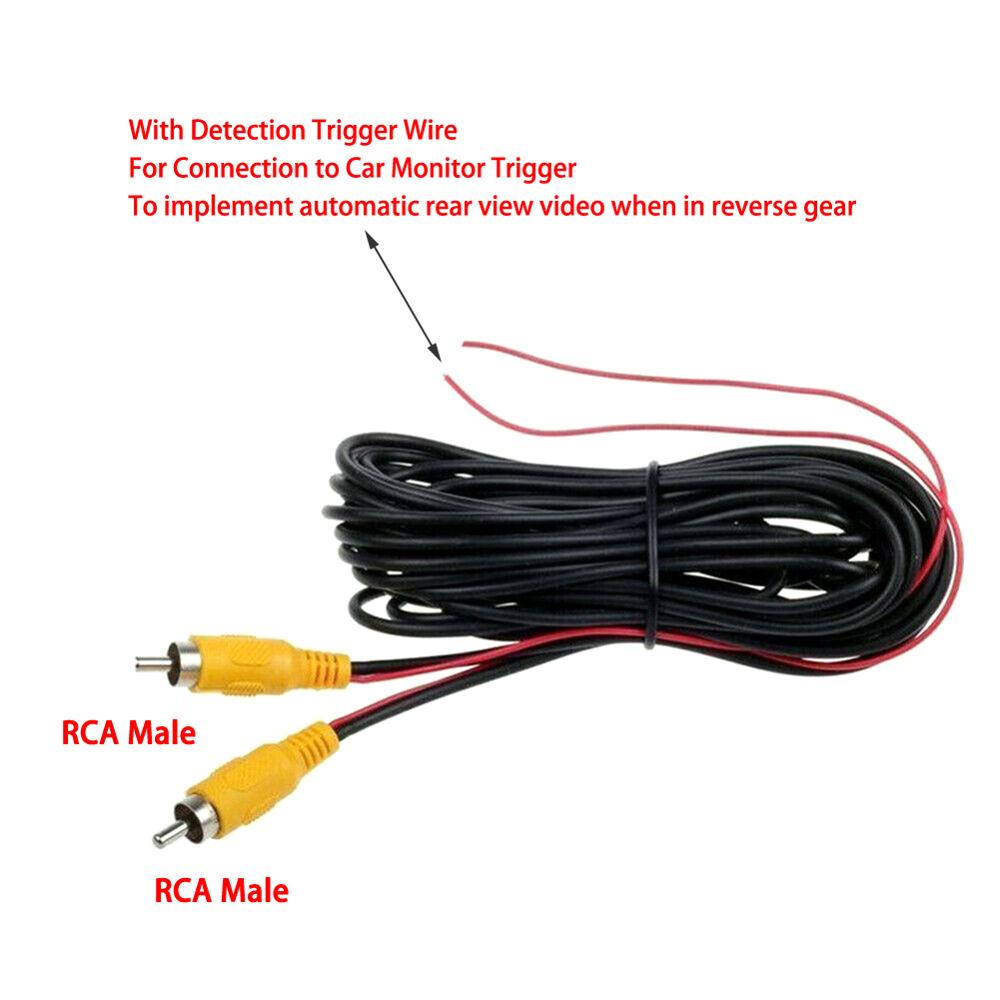 15 M Video Kabel Voor Auto Achteruitrijcamera Universal Rca 15 Meter Draad Voor Reverse Camera Met Auto multimedia Monitor