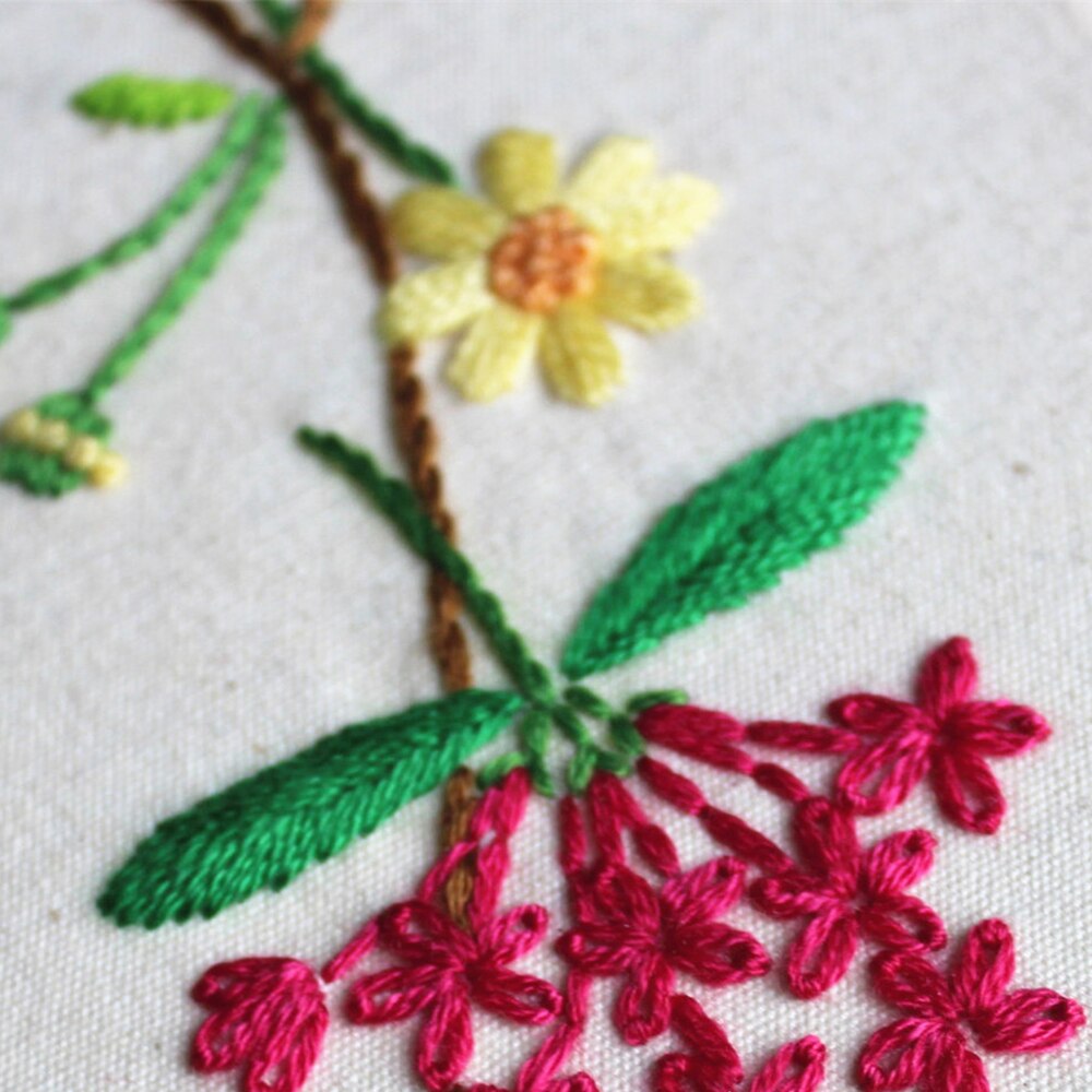 Handicraft Embroidery Kit Cross Stitch Kit DIY Materials Flower Garland