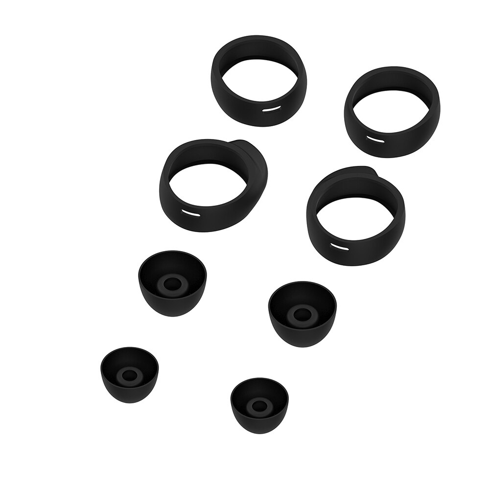 2 Pair di Modo Auricolari In Silicone Della Copertura Per La Galassia Gemme Cuffia Casi Anti-Slip Auricolare Auricolari Kit di auricolari Per samsung Galax: Black
