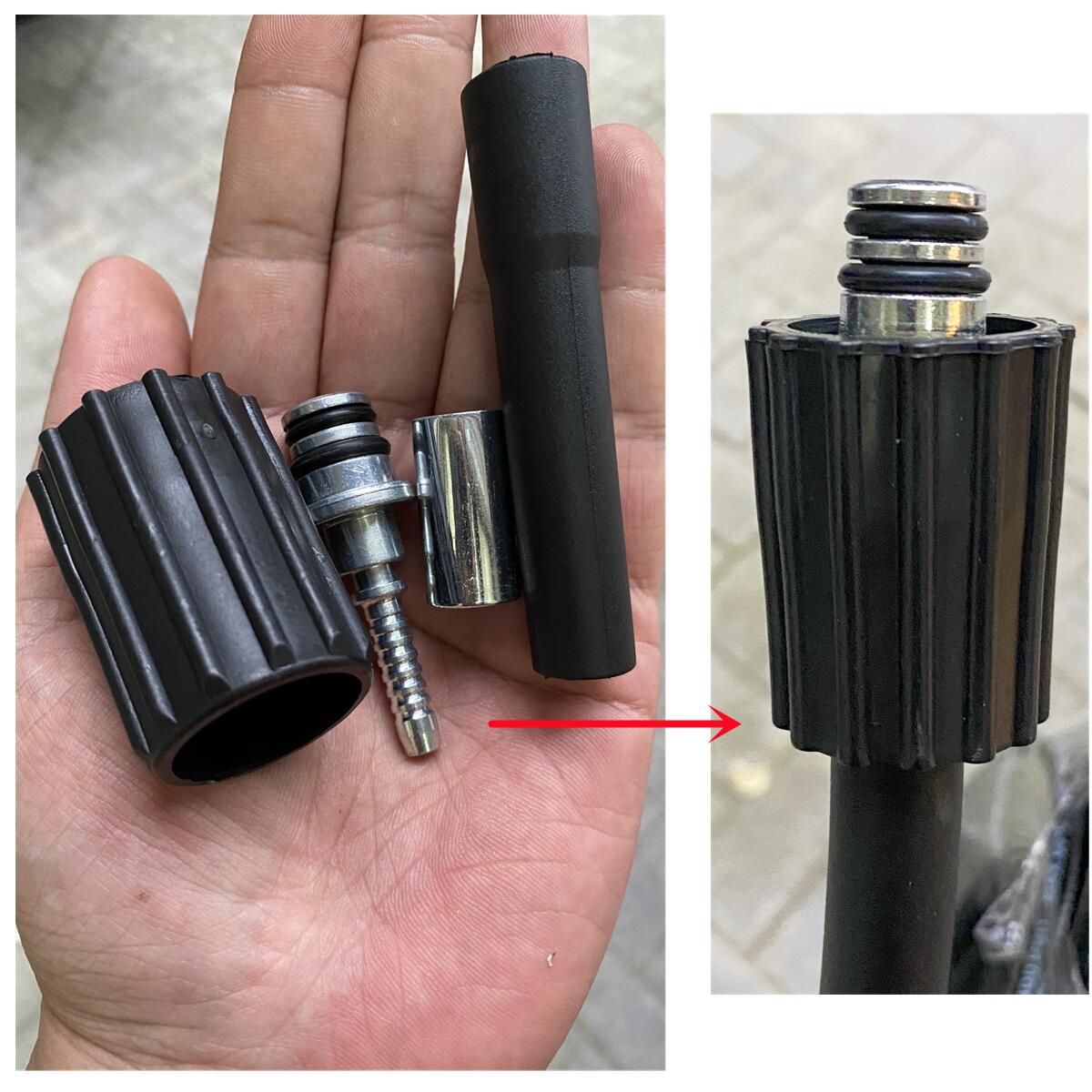 Hochdruckreiniger Schlauch Einsatz Armaturen D14 D15mm Ring murmeln M22 Auto Waschen Reinigung Schlauch Rohr Reparatur passend zu Twist Stecker