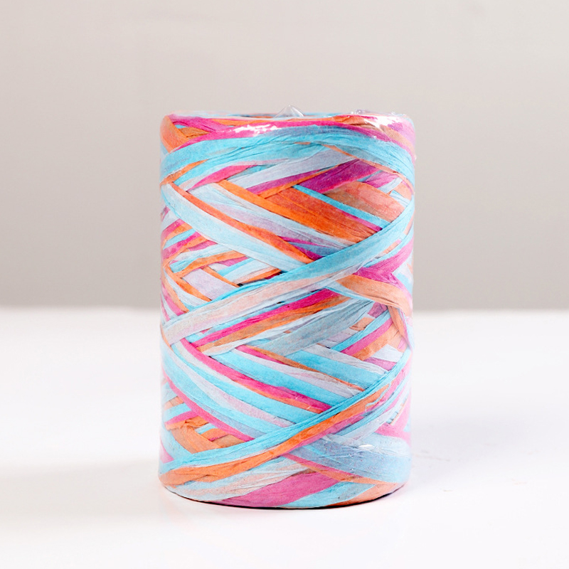 80Meter Colorful Natural Raffia Straw Yarn Ribbon For Wrapping Box Bouquet Decor Baking Box Packing Party Candy Rope: 2