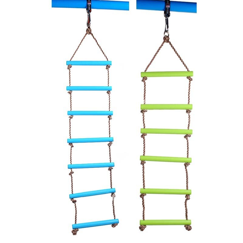 Crianças Brinquedo Balanço Ao Ar Livre Indoor Escada de Corda de Plástico Playground Jogo Ginásio Anéis de Barra de Trapézio Balanço De Madeira com Plástico