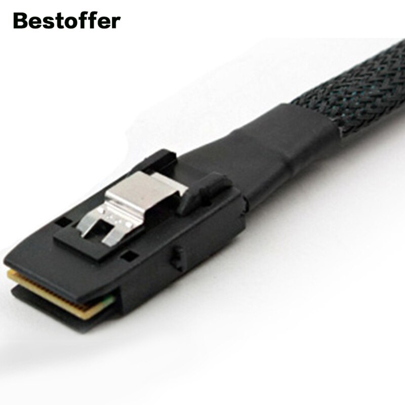 0.5 Meters 6Gbps Mini SAS SFF-8087 to 4*SATA 7-Pin Forward Breakout Cable