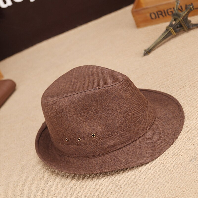 2017 nova unisex masculino linho fedora vintage gangster jazz dança boné panamá chapéus presente do pai