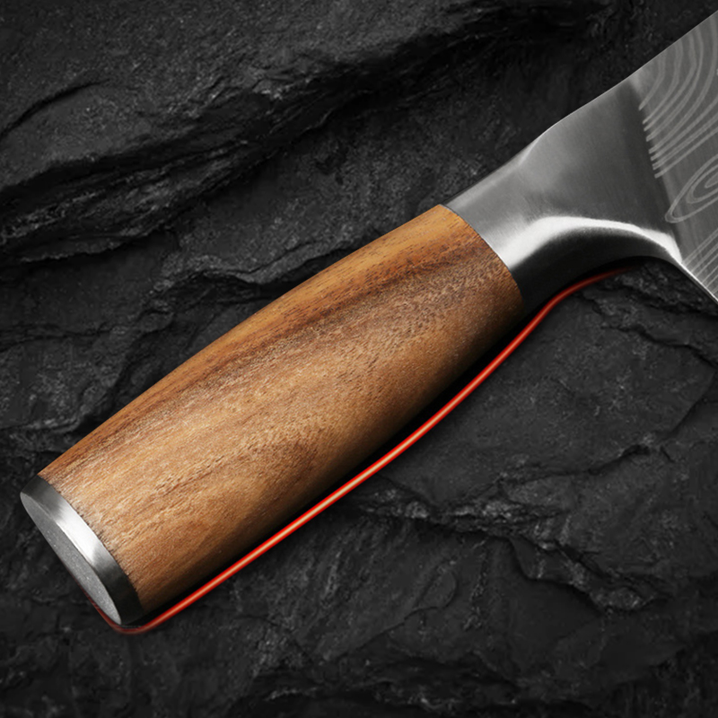 Küchenmesser Hackmesser Kochmesser Edelstahl Rasiermesser Scharfes Schneiden Hackfleisch Chinesisches Metzgermesser Holzgriff Geschenkbox