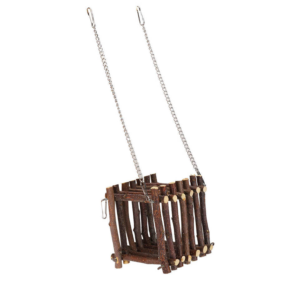 Hamster Hangmat Huis Kooi Kleine Huisdier Koeling Hangmat Opknoping Rusten Kooi Applewood Kauwen Speelgoed Voor Hamster Konijn Eekhoorns