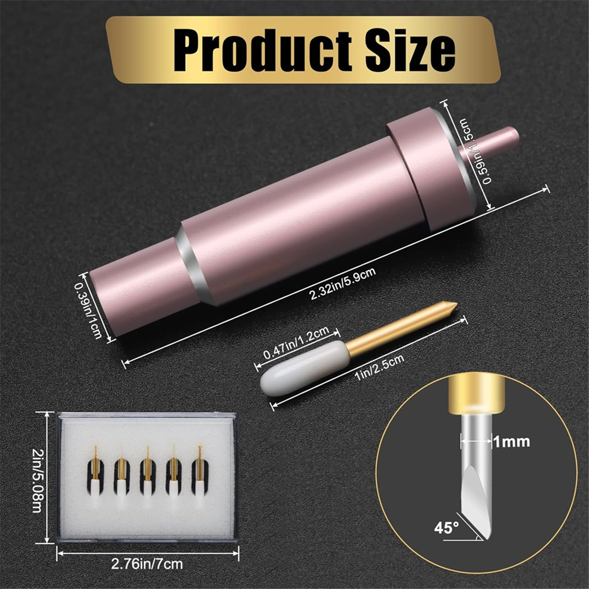 11 Stuks Premium Fijn Puntblad Met Behuizing, Voor Cricut Maker, Maker 3 Met Behuizing Voor Het Snijden Van Film, Vinyl, Sticker