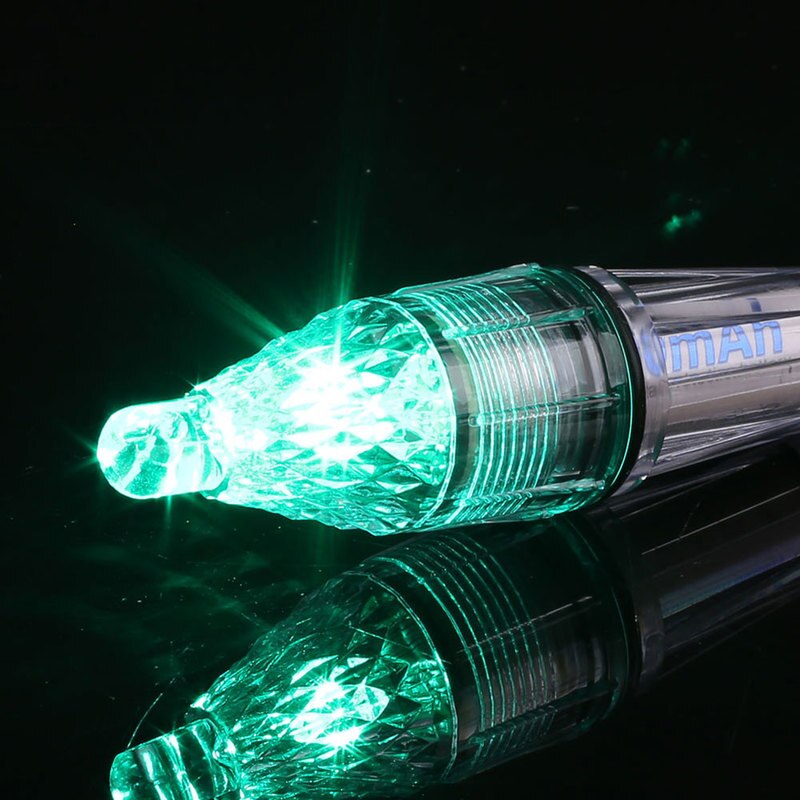 Waterproof Deep Underwater Fish Attracting Lure LED Fishing Flash Light Bait Transparent Use In 300M Under Water