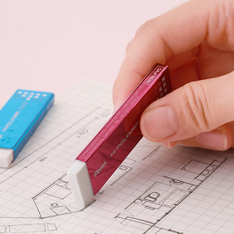 1pcs Pentel EZEE02 Chewing Gum Eraser 4B 4.5mm High-gloss Ultra-thin Eraser Clean for Art Students