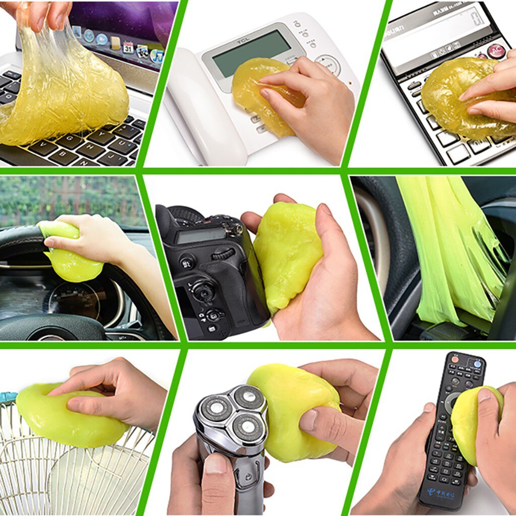 Nettoyant de saleté de poussière de Slime de colle propre collante molle magique pour des fournitures de nettoyage de voiture aucune odeur et sécurité irritantes