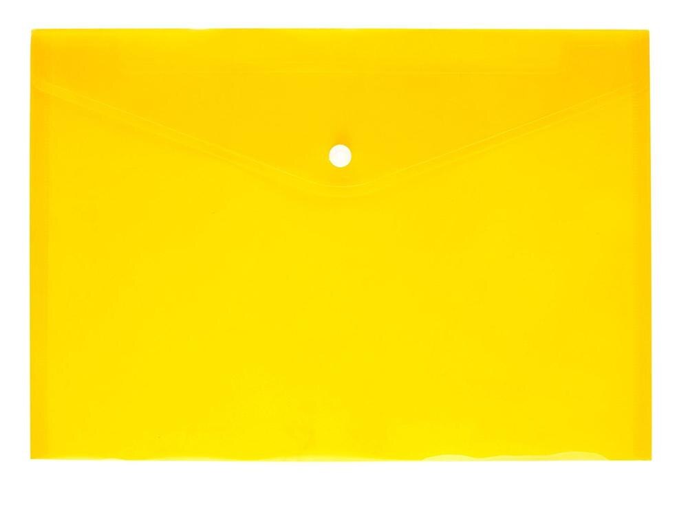 A4 Clear Document Bag Paper File Folder Stationery School Office Case PP Student Award 6colors Available: Yellow