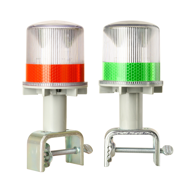 Solar Powered Marine LED Beacon Light Light Controlled Navigation Signal Sailing Warning Light With Portable Detachable bracket