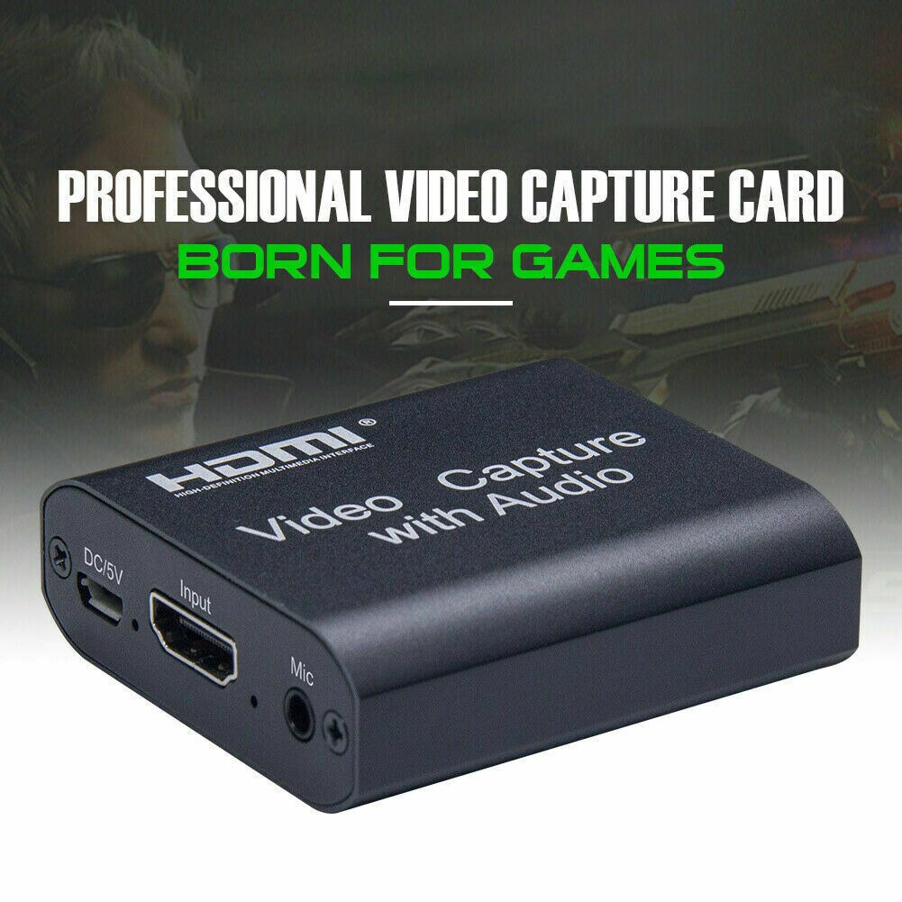HDMI Loop Output Plug And Play Portable Universal Teaching 4K Video Record Card Game Recording HD 1080P Stereo Input With Audio