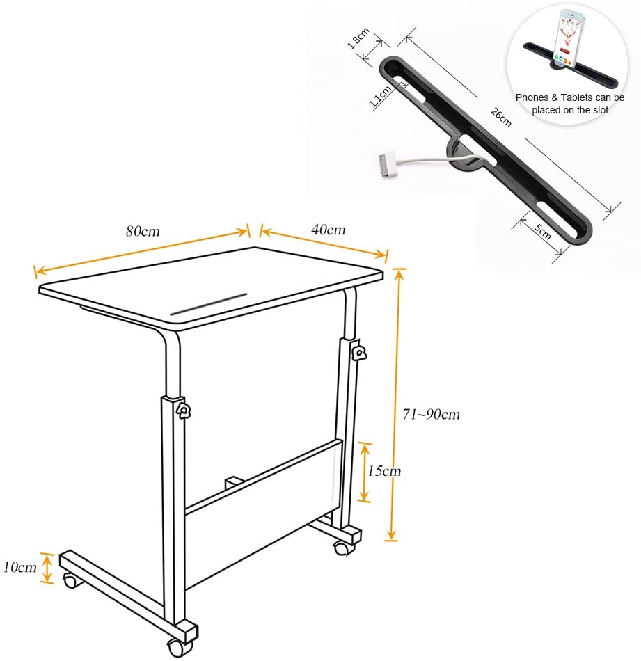 normal Foldable Computer Table Adjustable Portable Laptop Desk Rotate Laptop Bed Table Can be Lifted Standing Desk