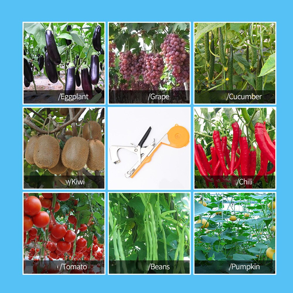 Cintas para atar plantas de jardín, máquina para atar ramas, máquina de atar a mano, herramientas de jardín, liguero, plantas picadas, herramienta de cinta vegetal