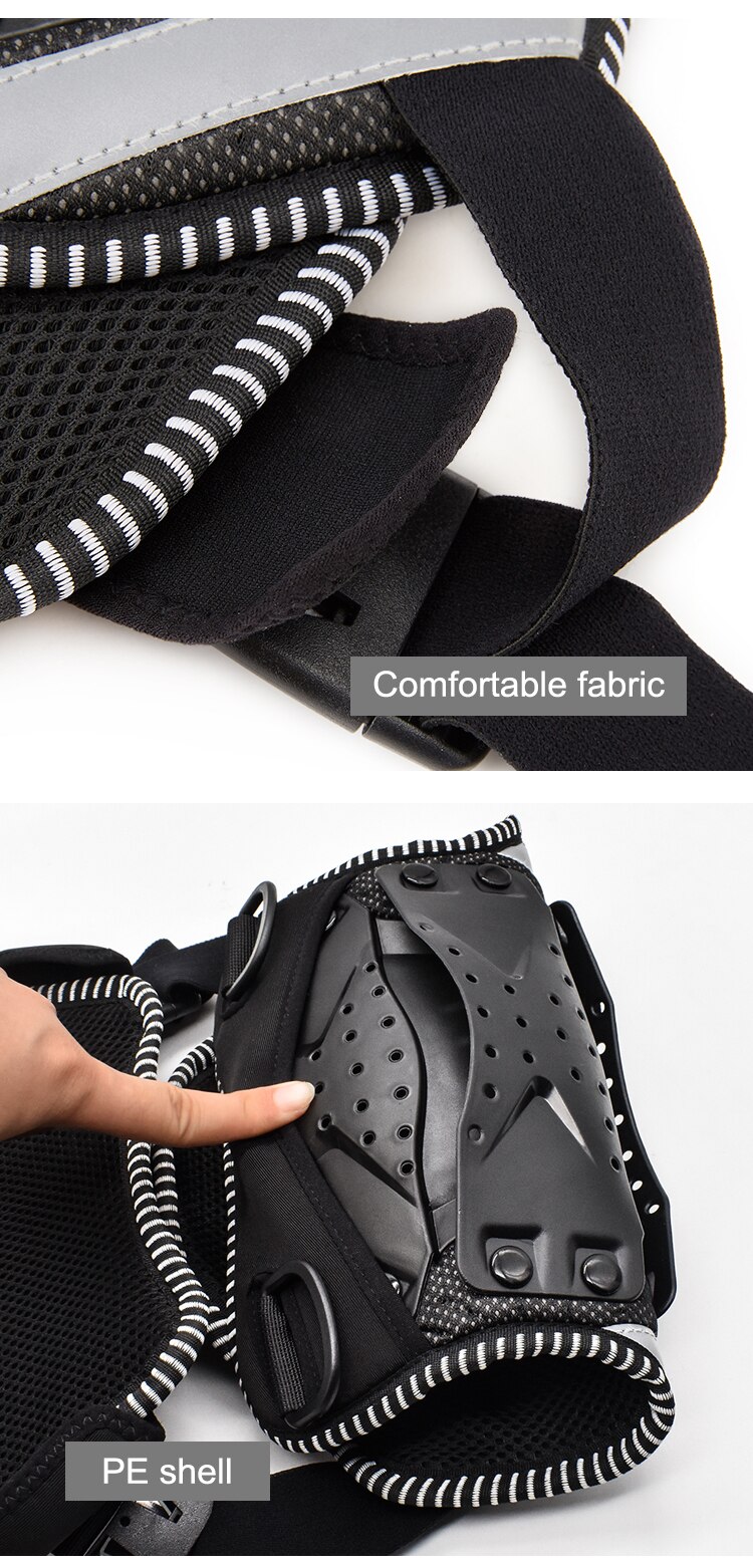 WOSAWE Kids Chest Protector Bike Body Armor Vest Roller Motorcycle Skateboard Spine Protective Vest Back Protector