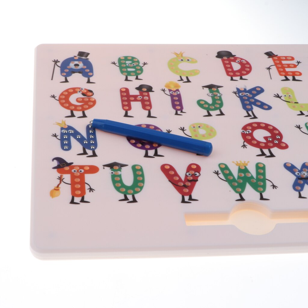 Magnetic Drawing Board Doodle Sketch Board for Alphabet Letter Learning Cogniton Toy for Kids Boys and Girls