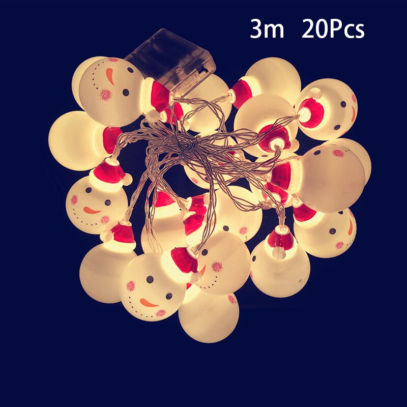 schneemann LED Batterie Lichter 1,6 mt/3 mt 10 stücke Schnur Lichter Gebühr Party Halloween Terrasse Weihnachten Dekor neue Jahr Spielzeug Tropfen: einstellen 5
