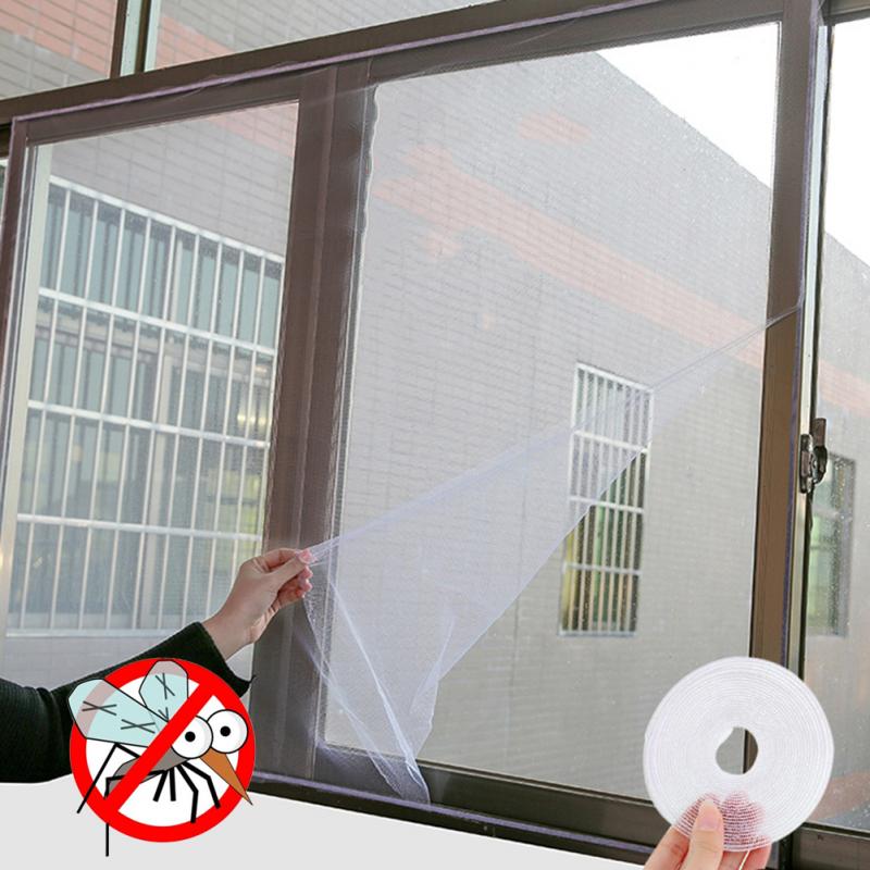 CHAUDE 1/2/3PC Blanc Fenêtre Écrans D'intérieur Moustiquaire Rideau de Maille D'insecte de Fenêtre de Porte Anti-Moustiquaire Pour Fenêtre