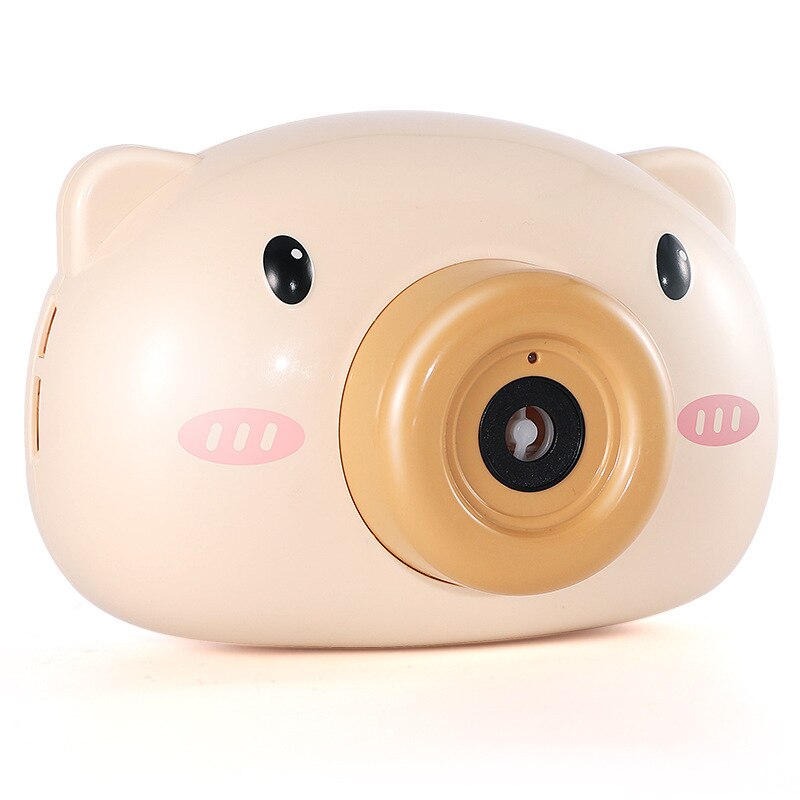 Cute Cartoon Pig Camera Bubble Machine Kids Favorite Toys Outdoor Automatic Bubble Maker for Girlfriend And Children