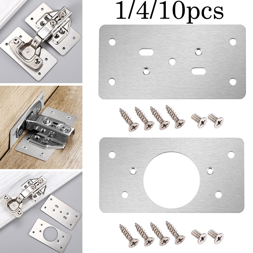 1/4/10Pcs Cabinet Hinge Service Panel Hinge Side Panel Service Kit With Mounting Screws For Securing Hinged Stainless Steel Door