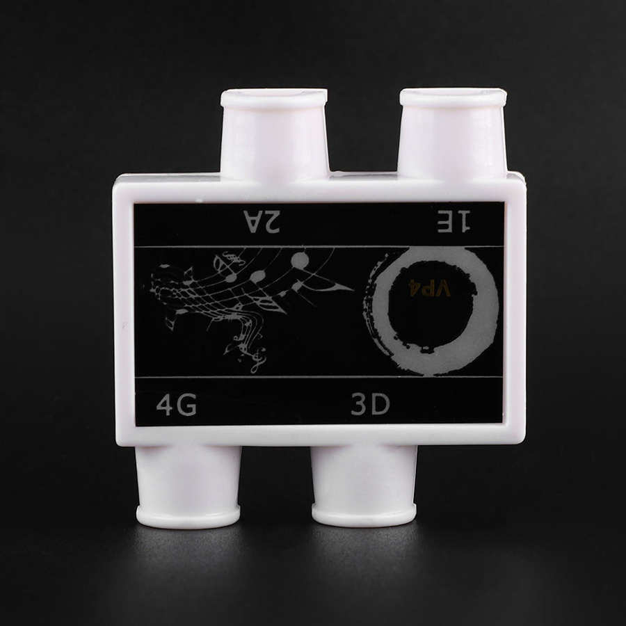 Plastic Ukulele Tuner Pitch Pipe Four Tones E A G with Case for Ukulele Parts