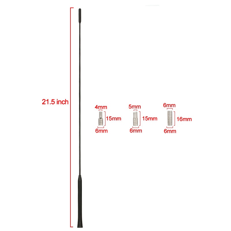 21.5" For Ford Focus 2000-2007 55cm Roof Antenna AM/FM Car Stereo Radio Antenna