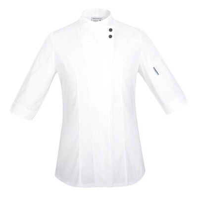 food chef kitchen jacket white Hotel Uniform summer restaurant Waiter Workwear Clothing women's kitchen jacket: white / XXL