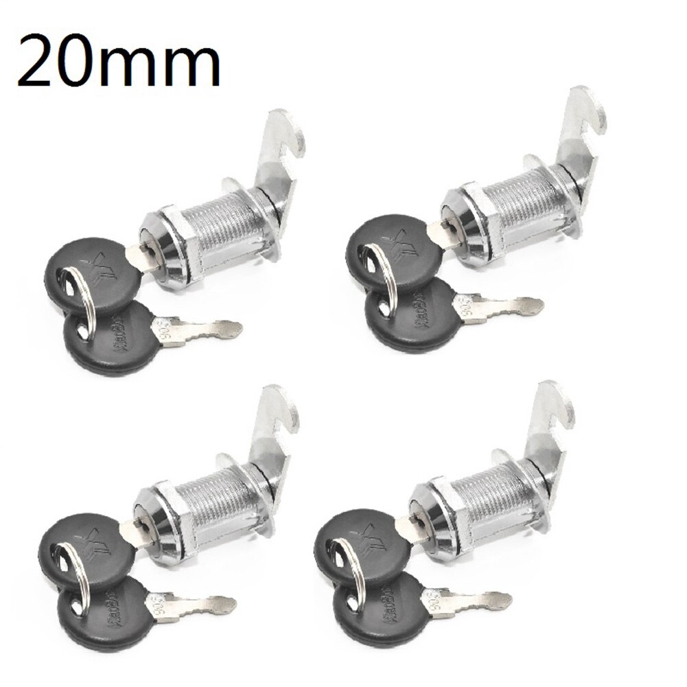 4Pcs Lock Barrel Lade Cam Lock Deurslot Voor Kast Thuis Keyed Lock Locker