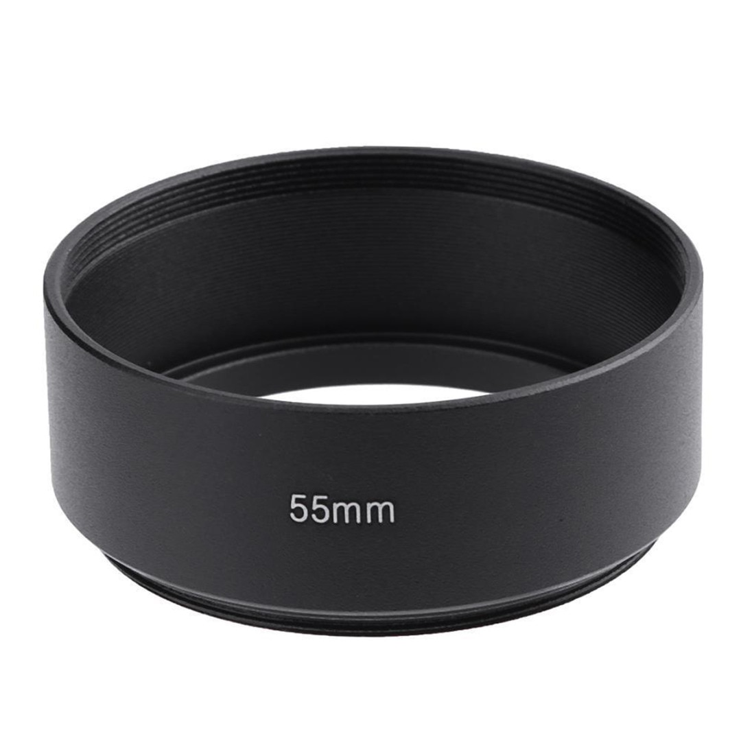 Onsale 1pc Camera Standard Metal Lens Hood Screw Mount Black For Canon Nikon Pentax Sony DSLR 49mm 55mm 58mm 62mm 67mm 72mm 77mm