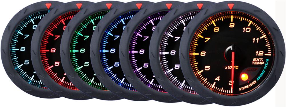 Difi Advance CR 3 Bar Boost Gauge 2.5 Inch 60mm 7 Colors -1-3 Bar Turbo Gauge With Electronic Boost Sensor