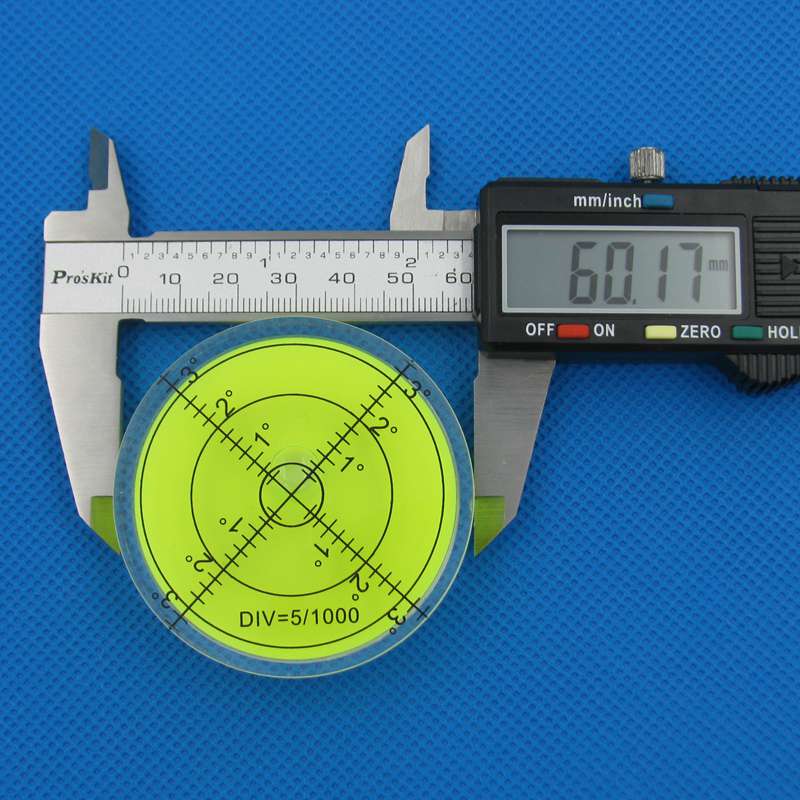 60*12 mm Bubble Degree Marked Surface Leveling for Camera Ttripod Furniture Toy Level Measuring Instruments