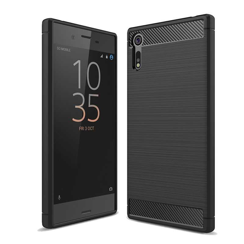 Mokoemi Shock Proof Silikon 5,2 "Für Sony Xperia XZs Fall Für Sony Xperia XZs Handy Fall Abdeckung: Black