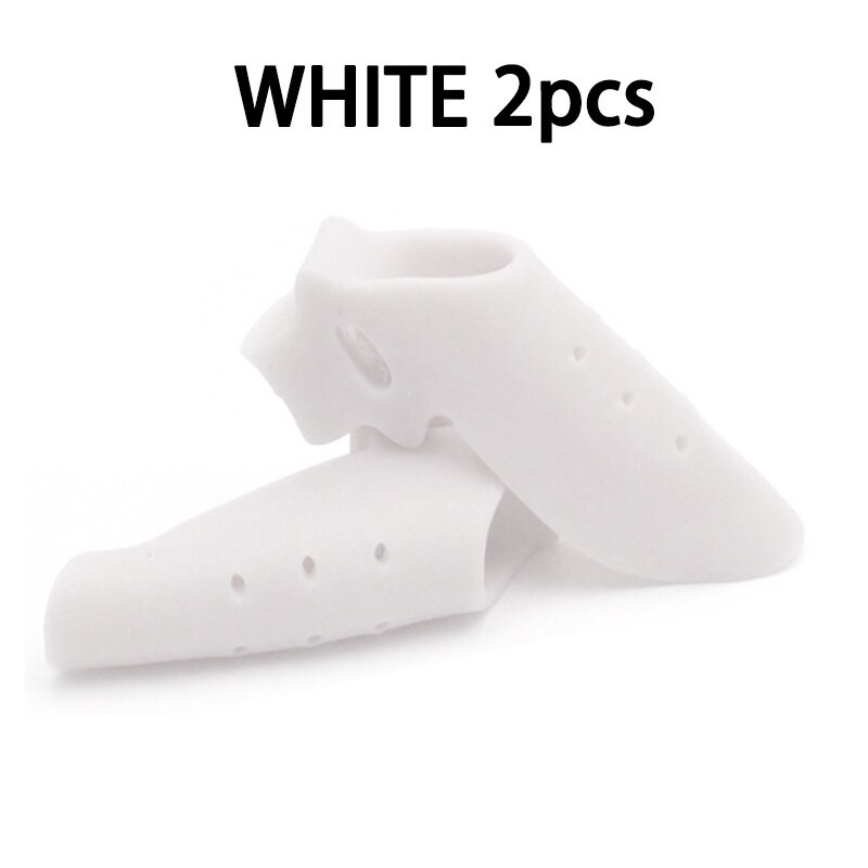 1 Paar Twee-Hole Teen Orthese: WHITE