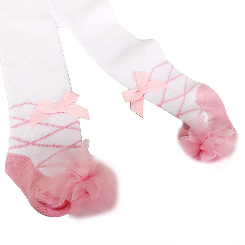 Baby Tights Pantyhose For Girls Warm Tights For Newborn Baby Stockings Lace Bow Stocking