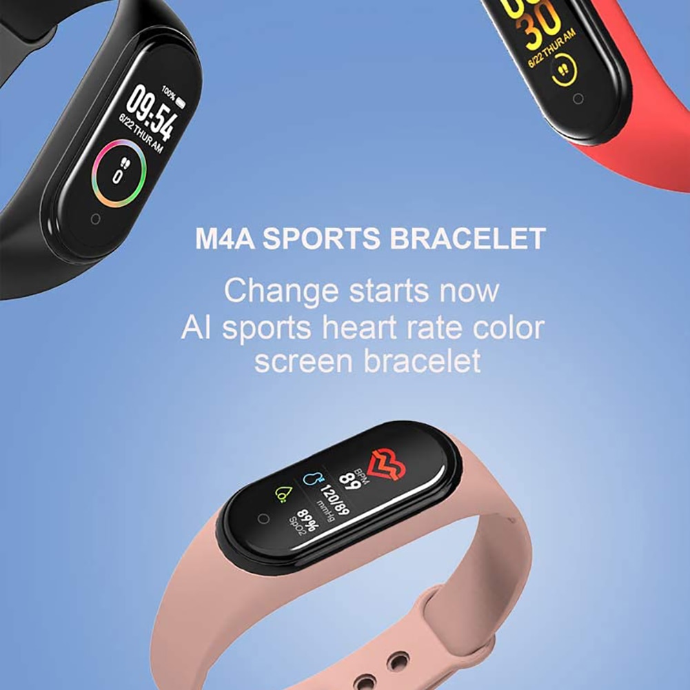 Fitness tracker kroppstemperatur smart armband pulsmätare smart klocka pulsmätare sport män kvinnor