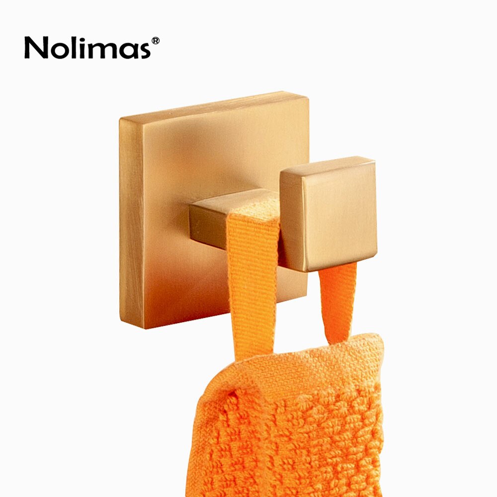 Producto, oro galvanizado, níquel cepillado SUS 304, herraje de acero inoxidable para baño, soporte de papel, barra de toalla, accesorios