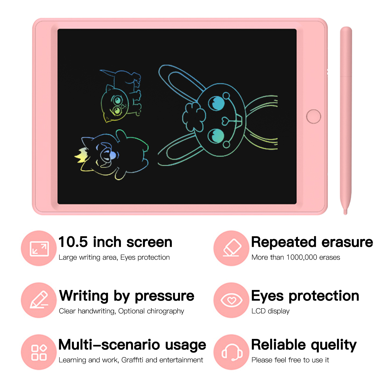 Tablette graphique Docooler Tablette d'écriture LCD de dessin