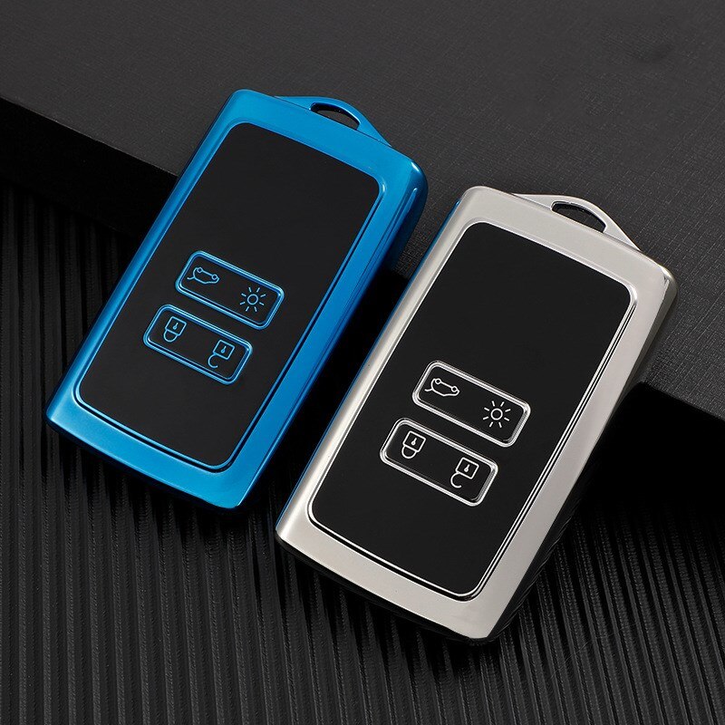 Étui à clés de voiture en TPU, couverture complète pour Renault Koleos Kadjar Megane Talisman Captur Espace Clio – , accessoires à 4 boutons