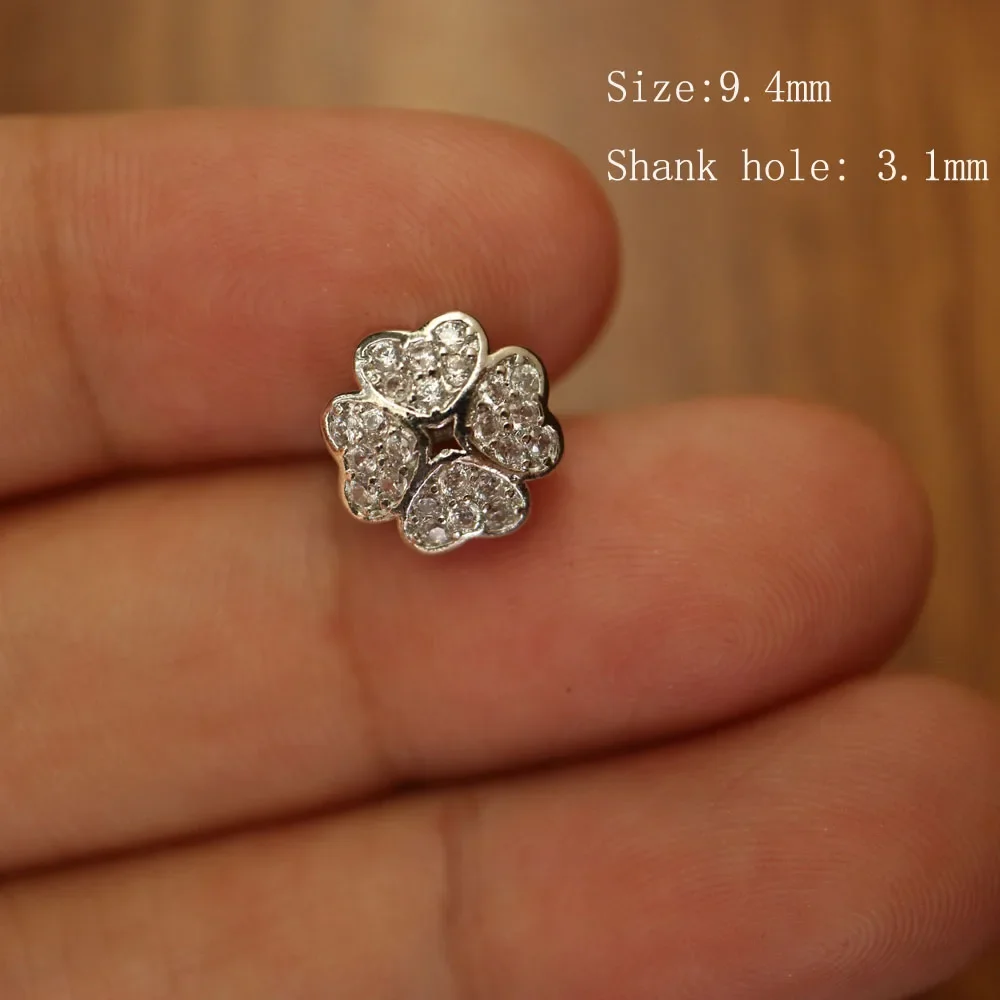 5pc Luxury Crystal buttons for clothing Cubic zirconia button for coat Decorative CZ sewing buttons for suits cardigan: Antique Copper