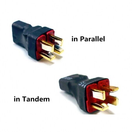 Integrated T Plug in Parallel / Tandem Connectors For RC LiPo Battery Helicopter Male &amp; Female Connector Assortment Kit