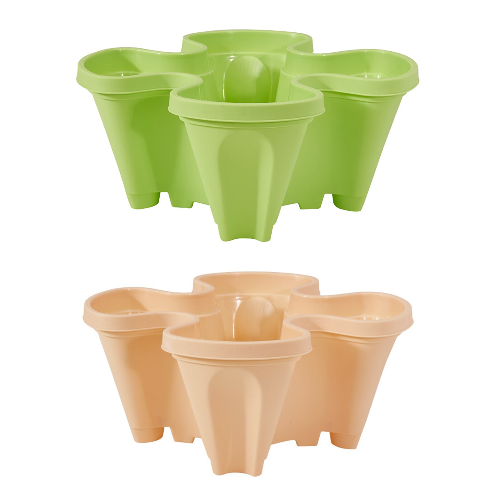 Stackable Vertical Planter, Gardening Nursery Pots for Strawberry Planting
