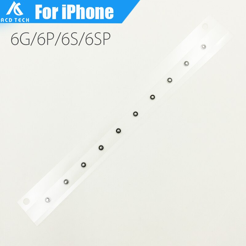 100 stks/partij Voor iPhone 6/6 P/6 S/6SP Plus Home Button Pakking Pad Terug Sleutel Pad Kleine Metalen Schijf Ronde Cirkel Filler Stuk