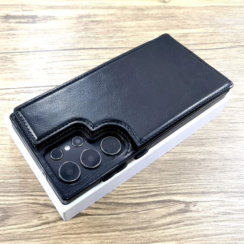 Capa carteira de couro luxuosa para samsung galaxy s25 s24 s23 s21 ultra plus a53 a54 a52 5g s 24 a 54 53 52 capa com slot para cartão de crédito: EVA / Bege