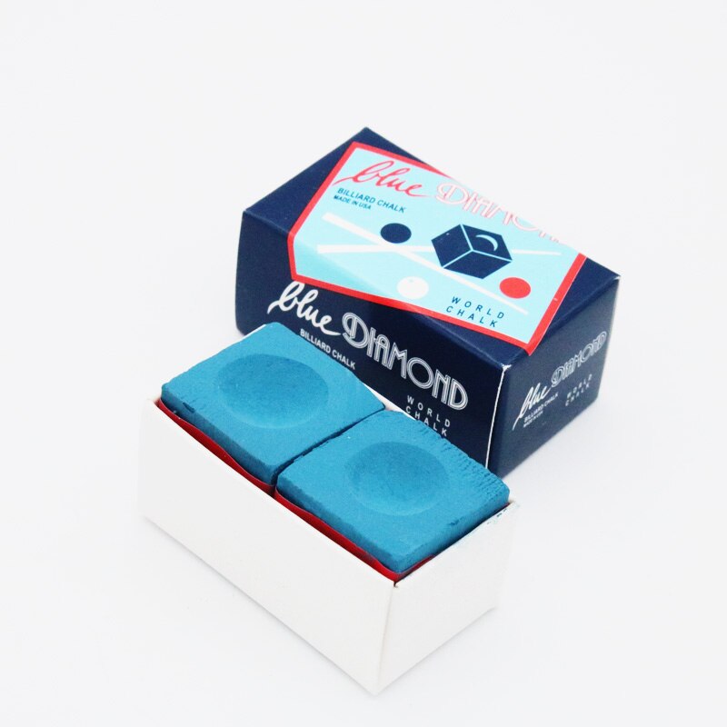 Diamond blue 2pcs/box pool snooker cue stick chalk billiard chalk for