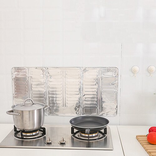 Hjem køkken olie blok bord varmebestandighed aluminiumsfolie anti olie stænk baffel