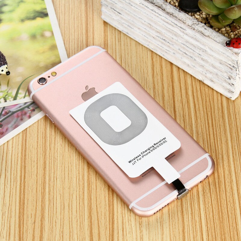 Universal QI Standard Wireless Charger Receiver Adapter Charging Coil Receptor For iPhone 5 5C 5S 6 6S 7 7plus For Android Phone